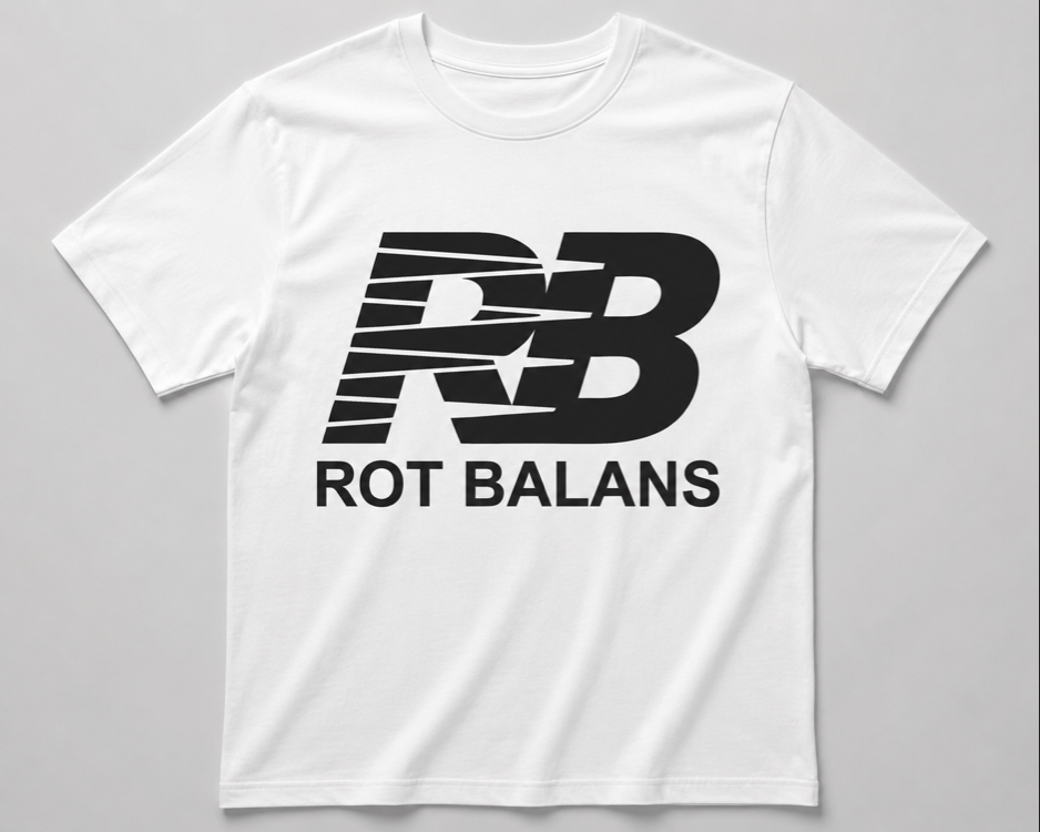 Rot Balans Beyaz Oversize T-shirt