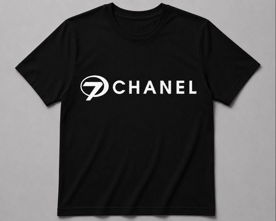7Chanel Siyah Oversize T-shirt