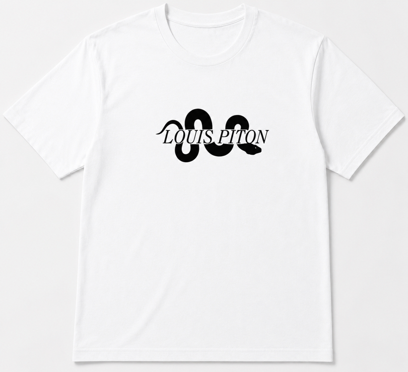 Louis Piton Beyaz Oversize T-Shirt