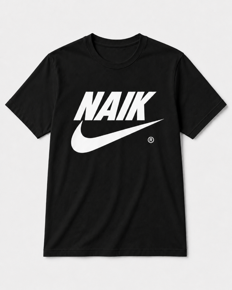 NAIK Siyah Oversize T-shirt