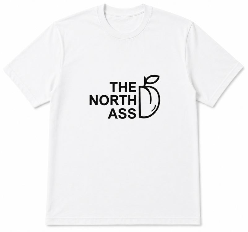 The North Ass Beyaz Oversize T-Shirt