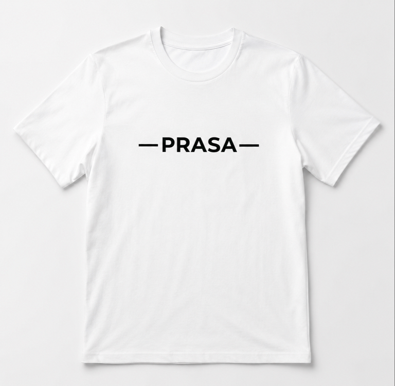 Prasa Beyaz Oversize T-shirt