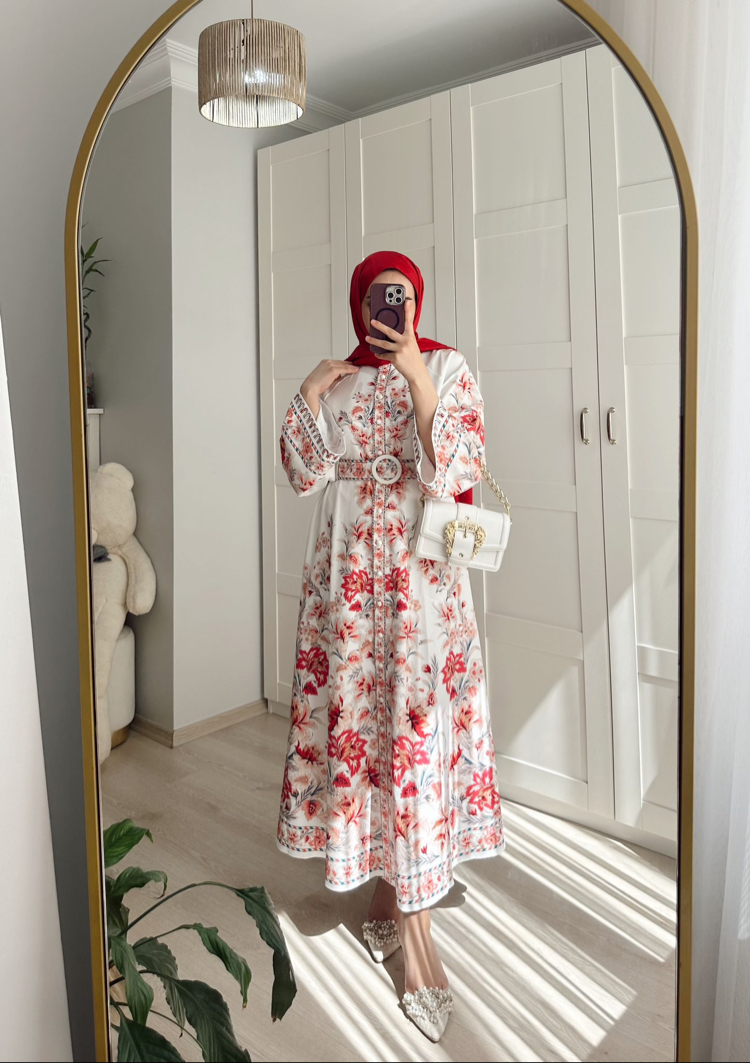 Motif desen elbise