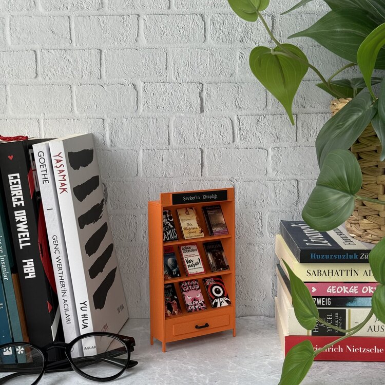 Minyatür Kitaplık Turuncu