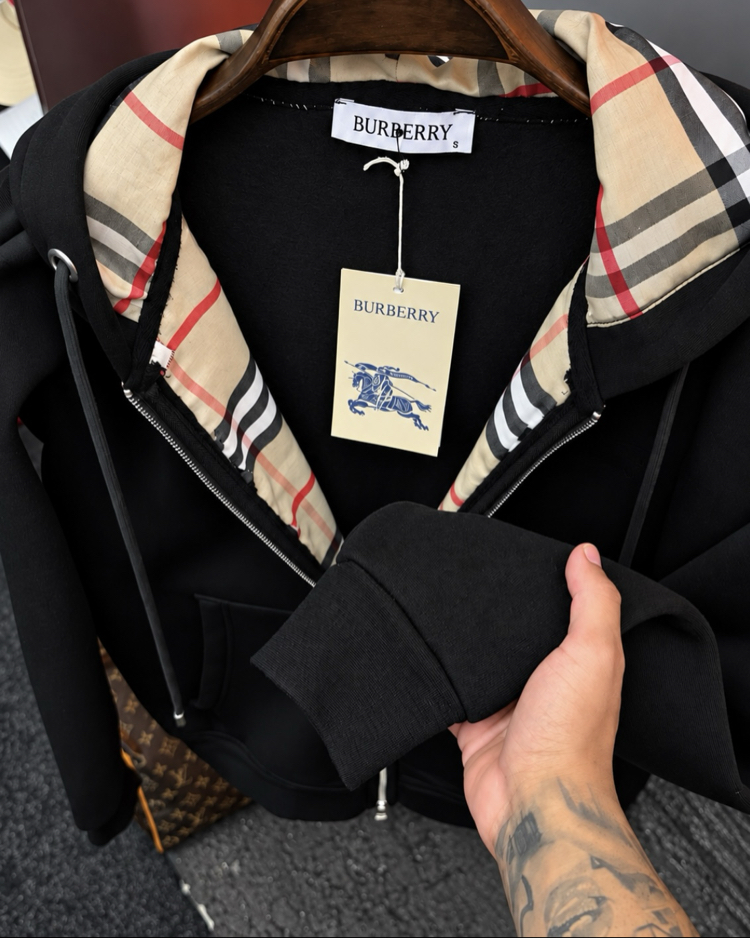 Burberry Premium Kapşonlu Hırka