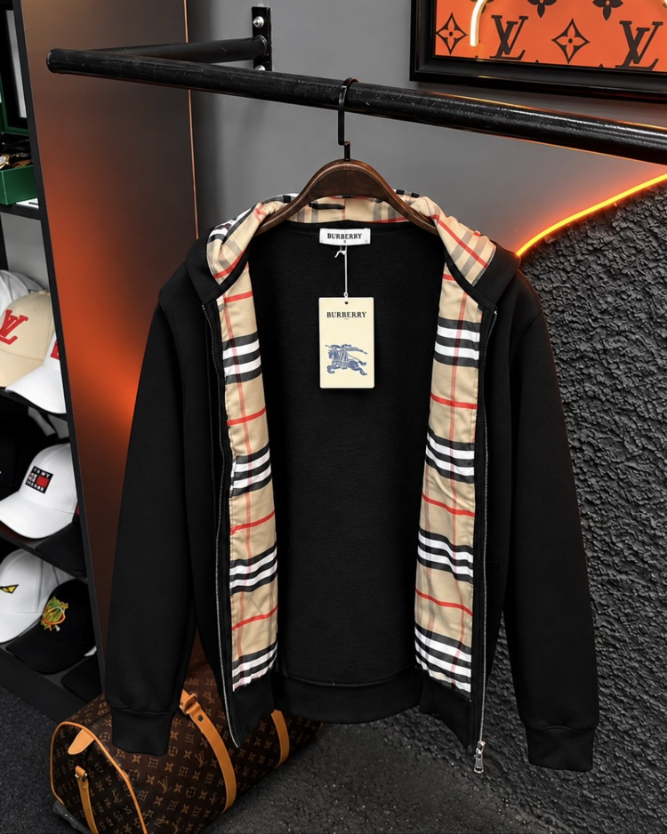 Burberry Premium Kapşonlu Hırka