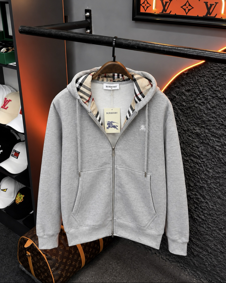 Burberry Premium Kapşonlu Hırka