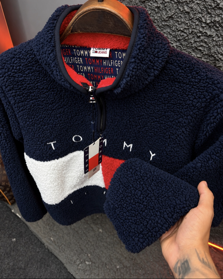 Tommy Yarım Fermuarlı (Orjinal) Peluş