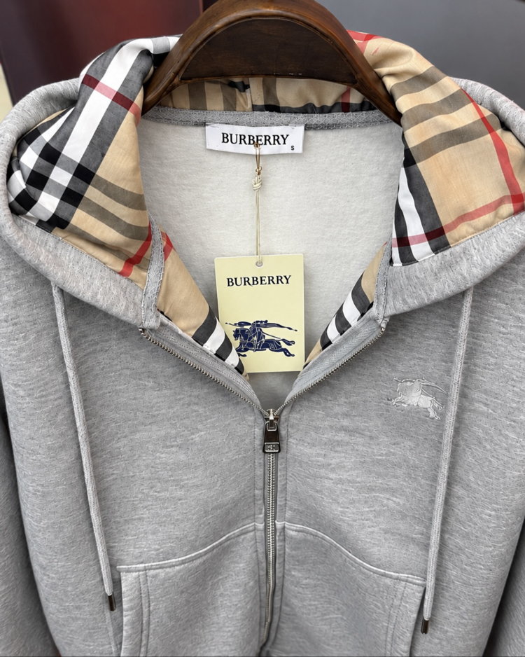 Burberry Premium Kapşonlu Hırka
