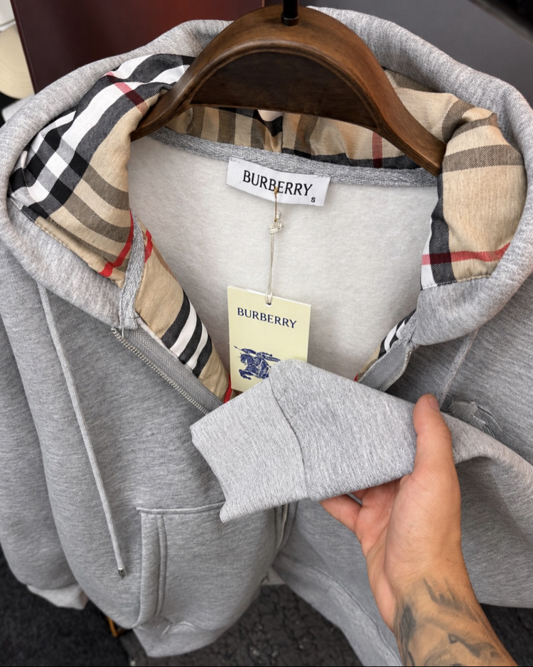 Burberry Premium Kapşonlu Hırka