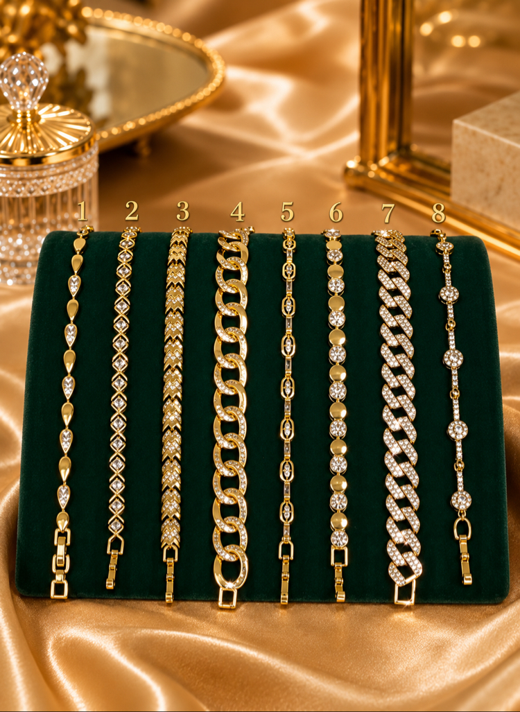 14K Altın Premium Kaplama Bileklikler III