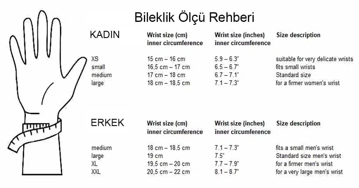 BİLEK ÖLÇÜSÜ NASIL ALINIR