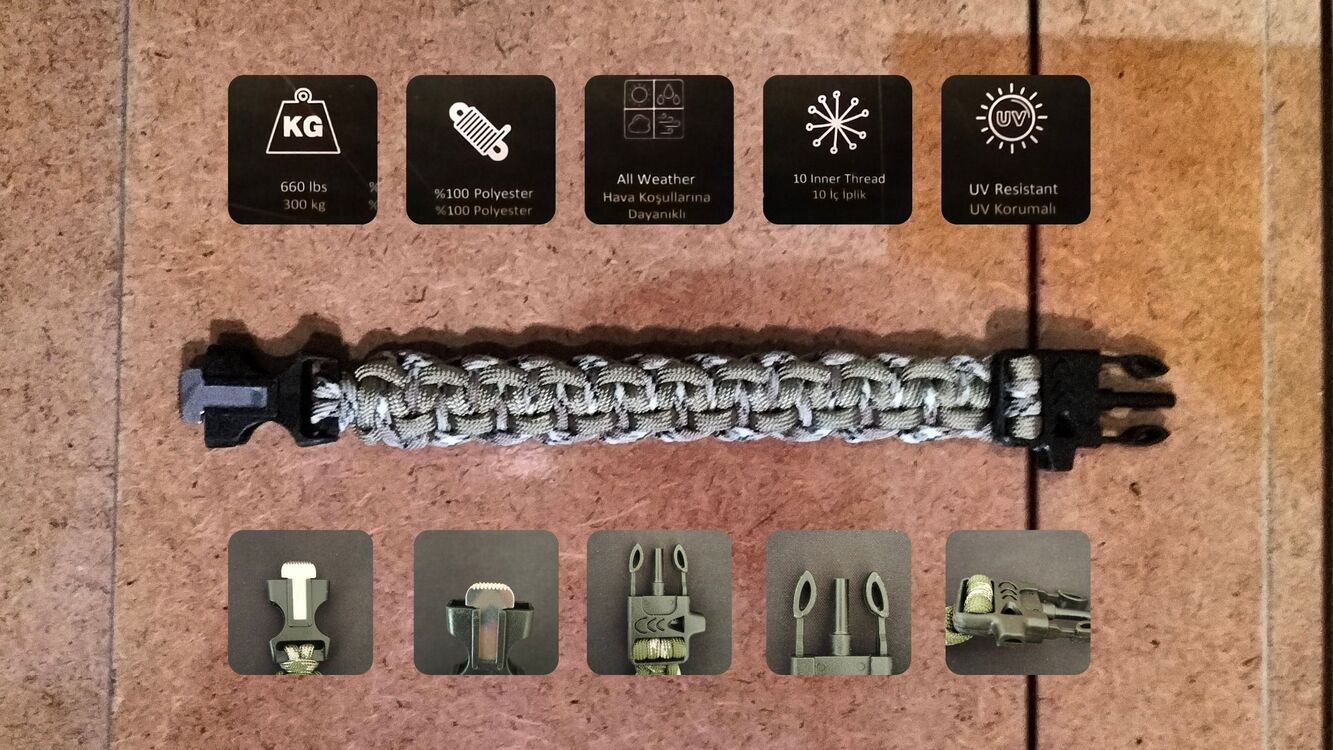 SURVIVAL BRACELET MODEL 606