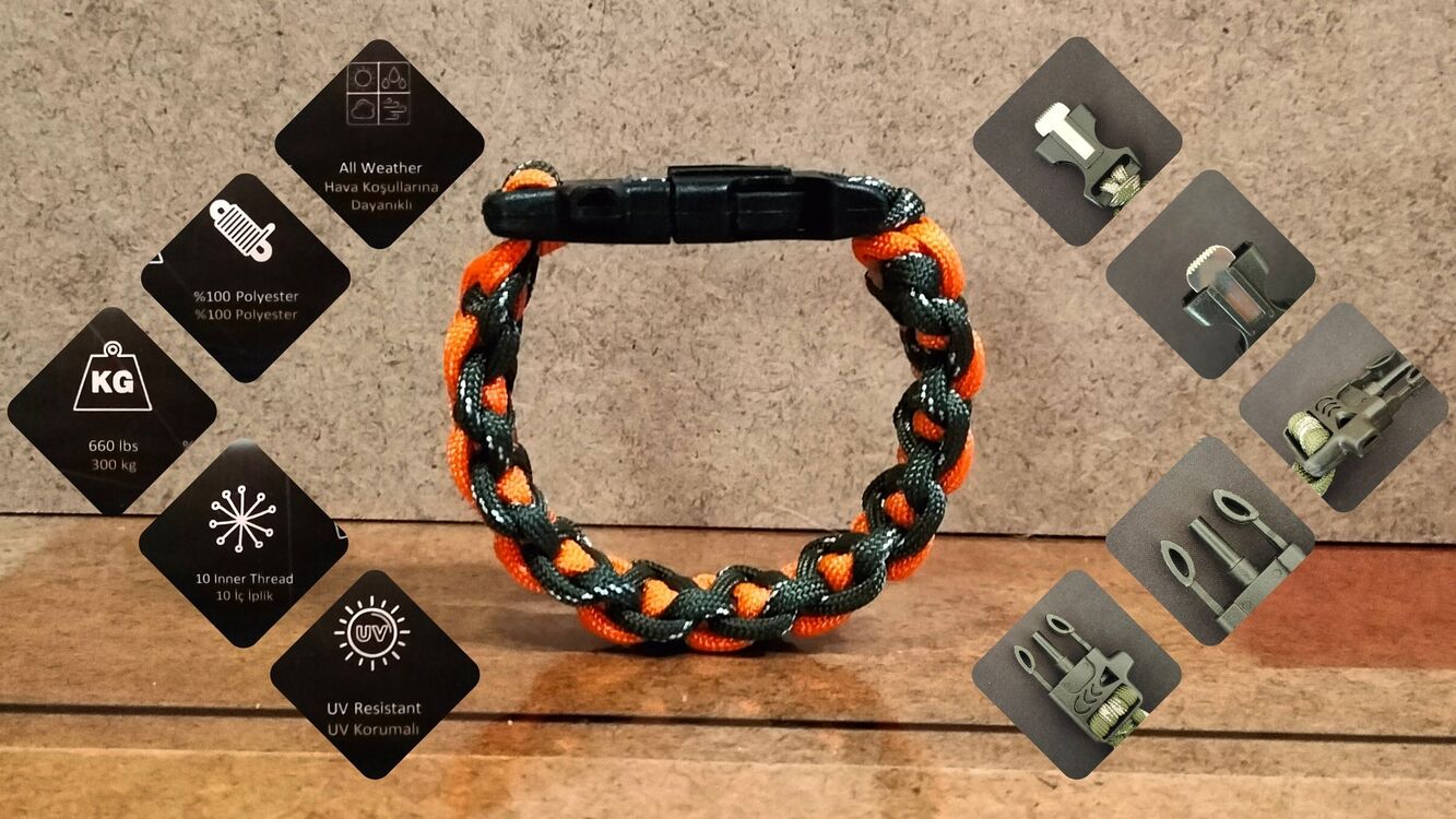SURVIVAL BRACELET MODEL 606