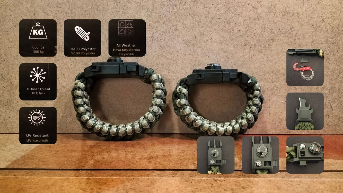 SURVIVAL BRACELET MODEL 717 SET OLTALI