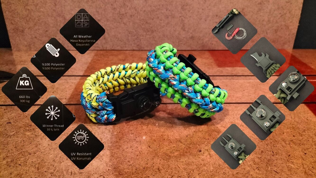 SURVIVAL BRACELET MODEL 717 SET OLTALI