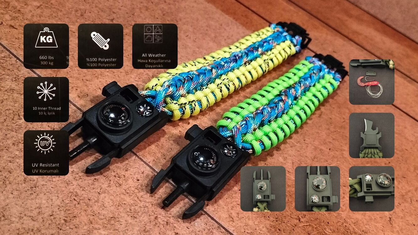 SURVIVAL BRACELET MODEL 717 SET OLTALI
