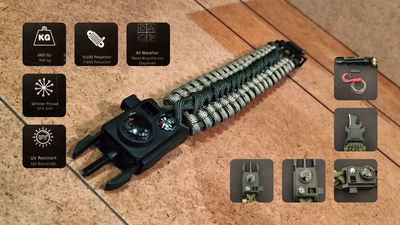 SURVIVAL BRACELET MODEL 717 OLTALI