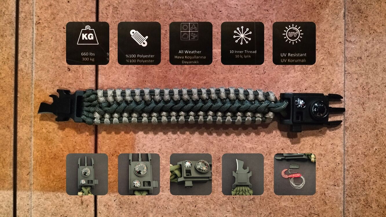 SURVIVAL BRACELET MODEL 717 OLTALI