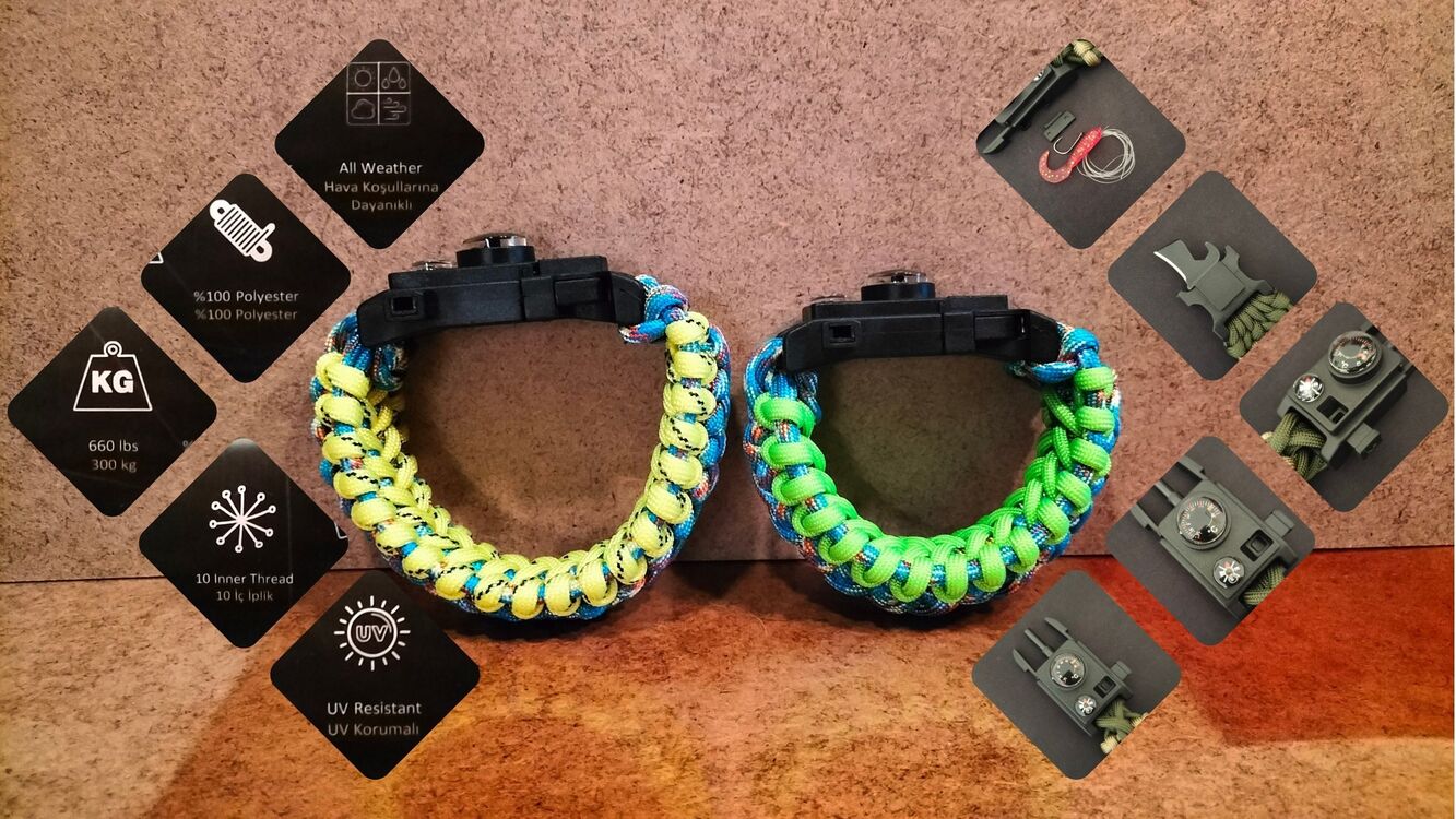 SURVIVAL BRACELET MODEL 717 SET OLTALI