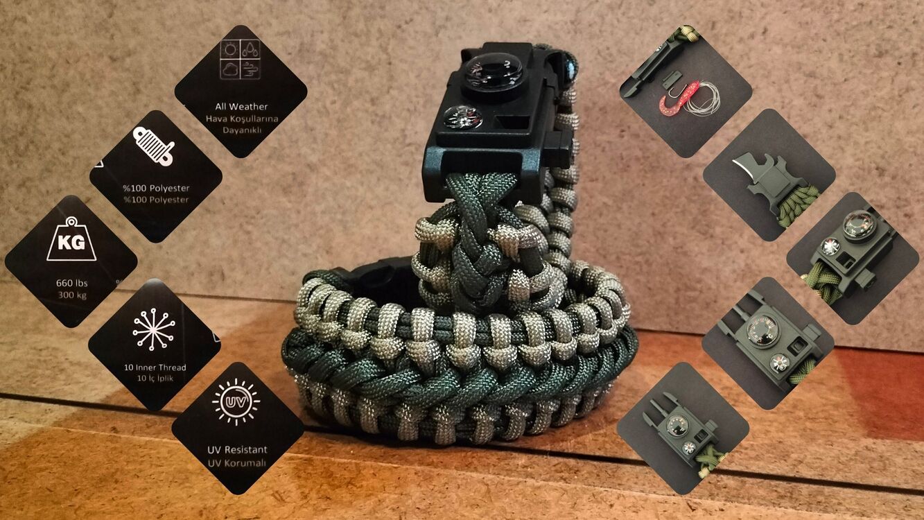 SURVIVAL BRACELET MODEL 717 SET OLTALI