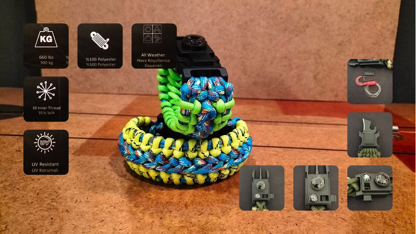 SURVIVAL BRACELET MODEL 717 SET OLTALI