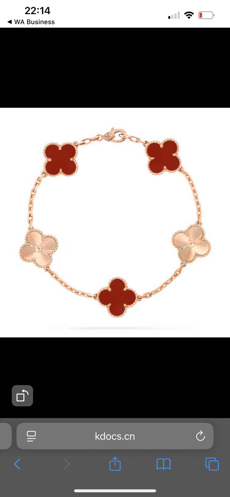 Van Cleef ETA 5 taş bileklik