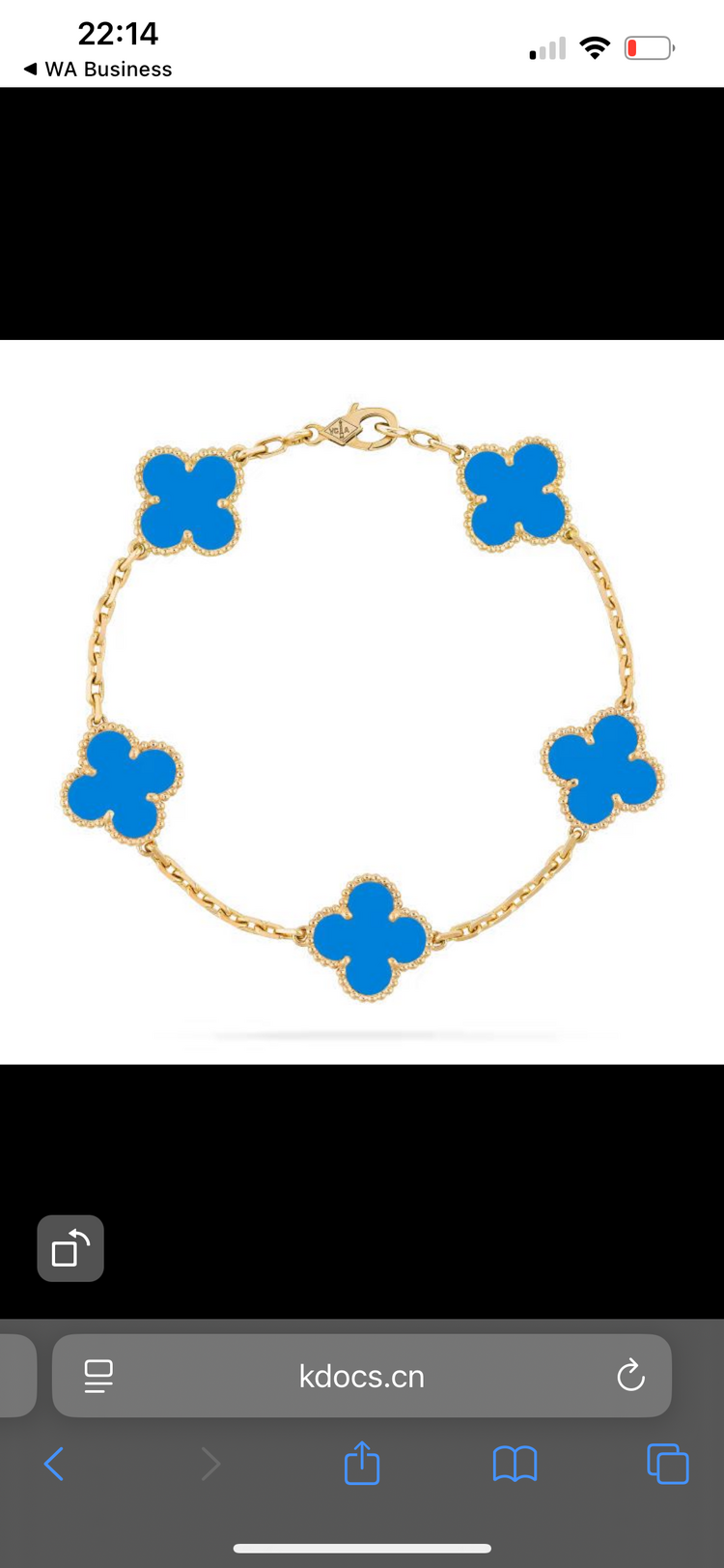 Van Cleef ETA 5 taş bileklik 