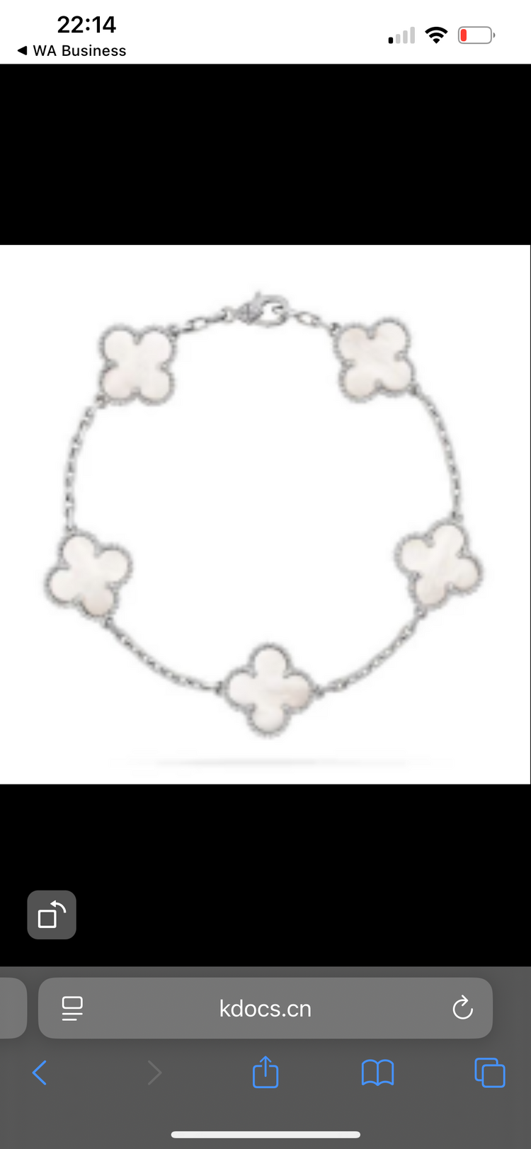 Van Cleef ETA 5 taş bileklik 