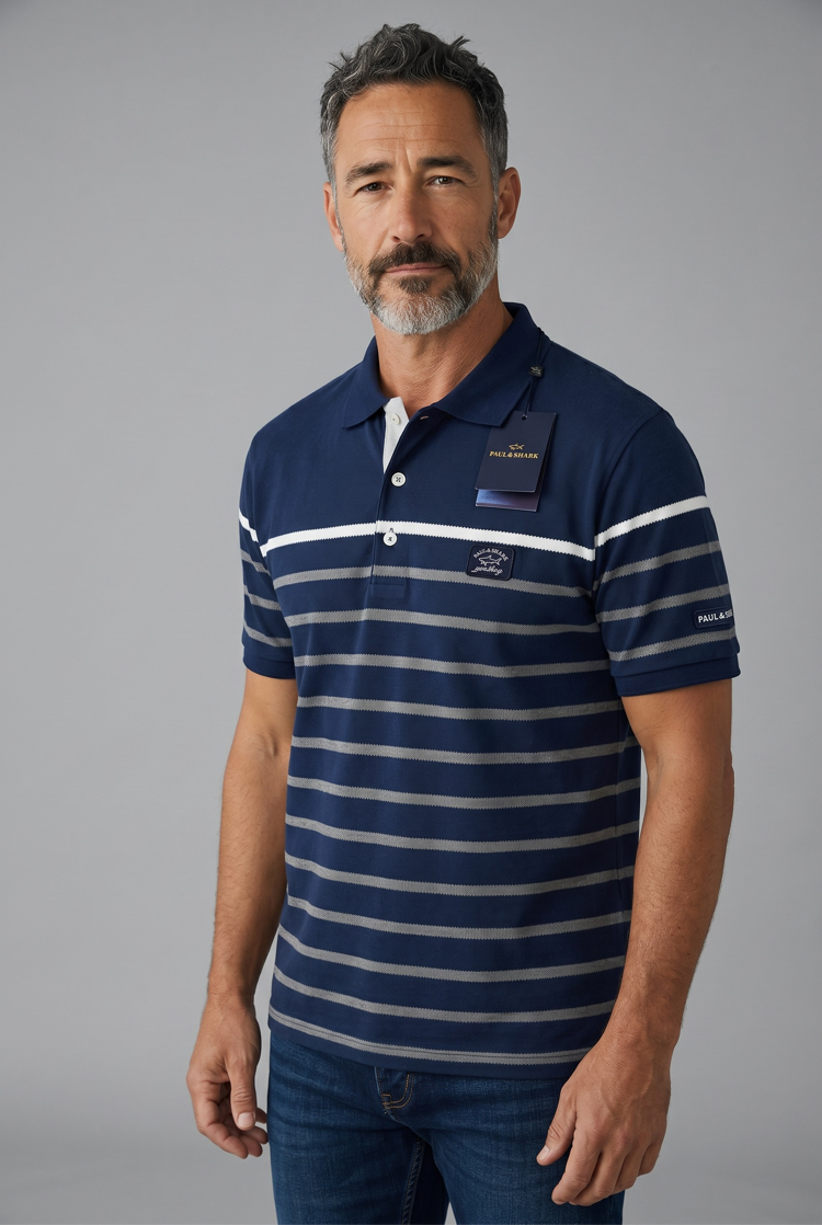 P&S SHARK Yacht Club Yurtdışı Mağaza Polo Yaka