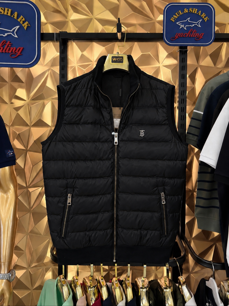 Yeni Sezon BURBERRY Sırt Dokuma Yelek
