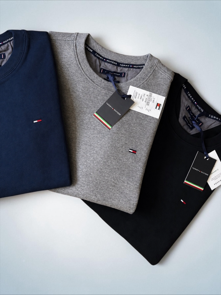 Yeni Sezon TOMMY Premium Selanik Dokuma Sweatshirt 
