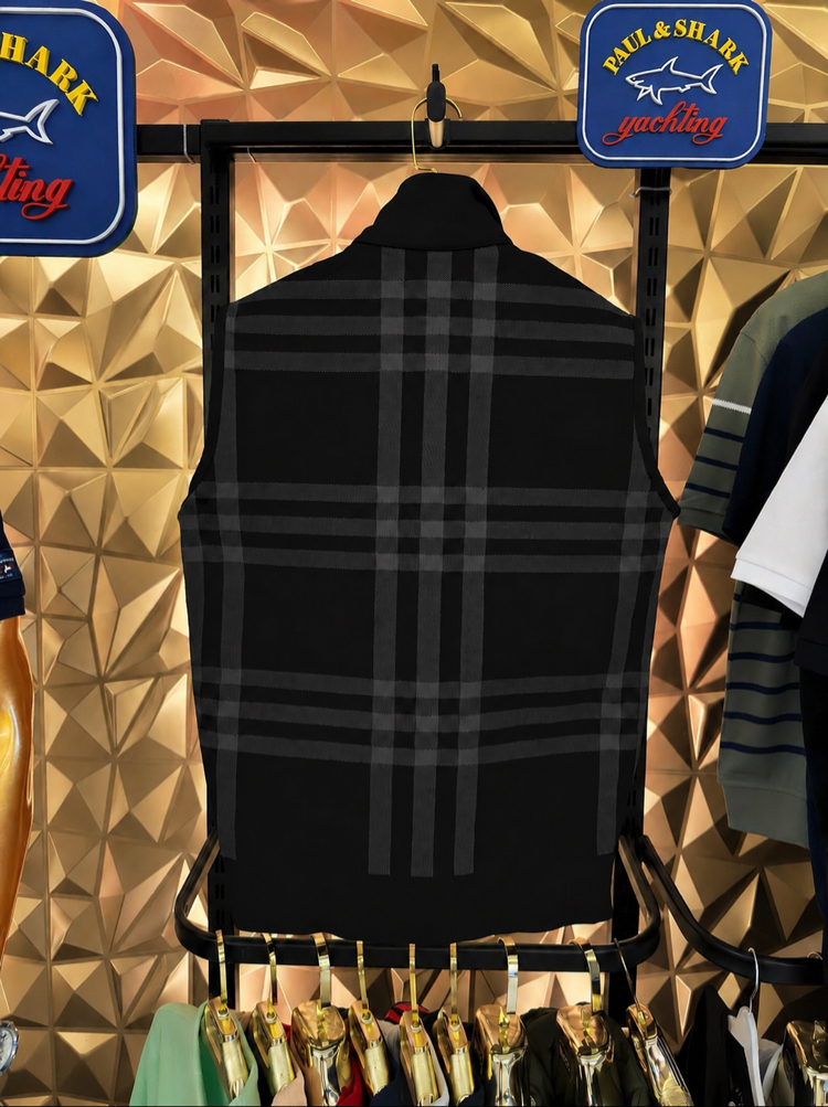 Yeni Sezon BURBERRY Sırt Dokuma Yelek