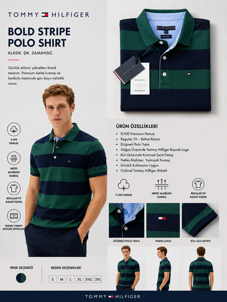 Yeni Sezon TOMMY Premium Polo Yaka