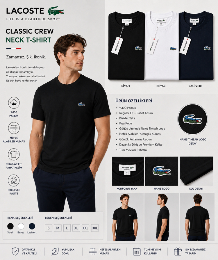 Yeni Sezon LACOST Mağaza/Site Modeli