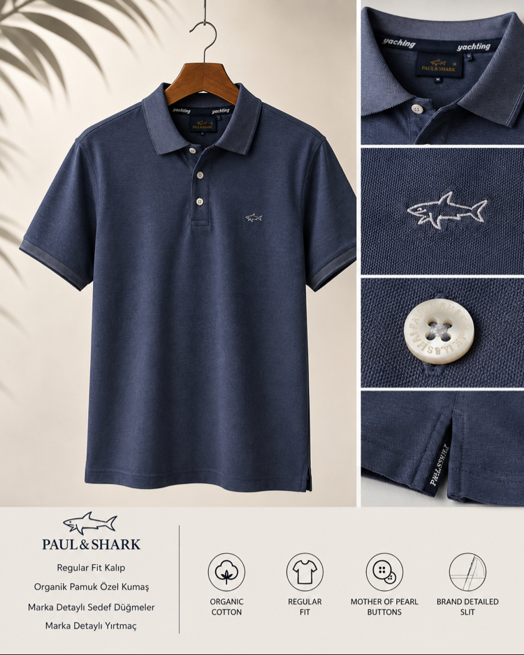 PAUL&SHARK Premium Quatro Polo Yaka
