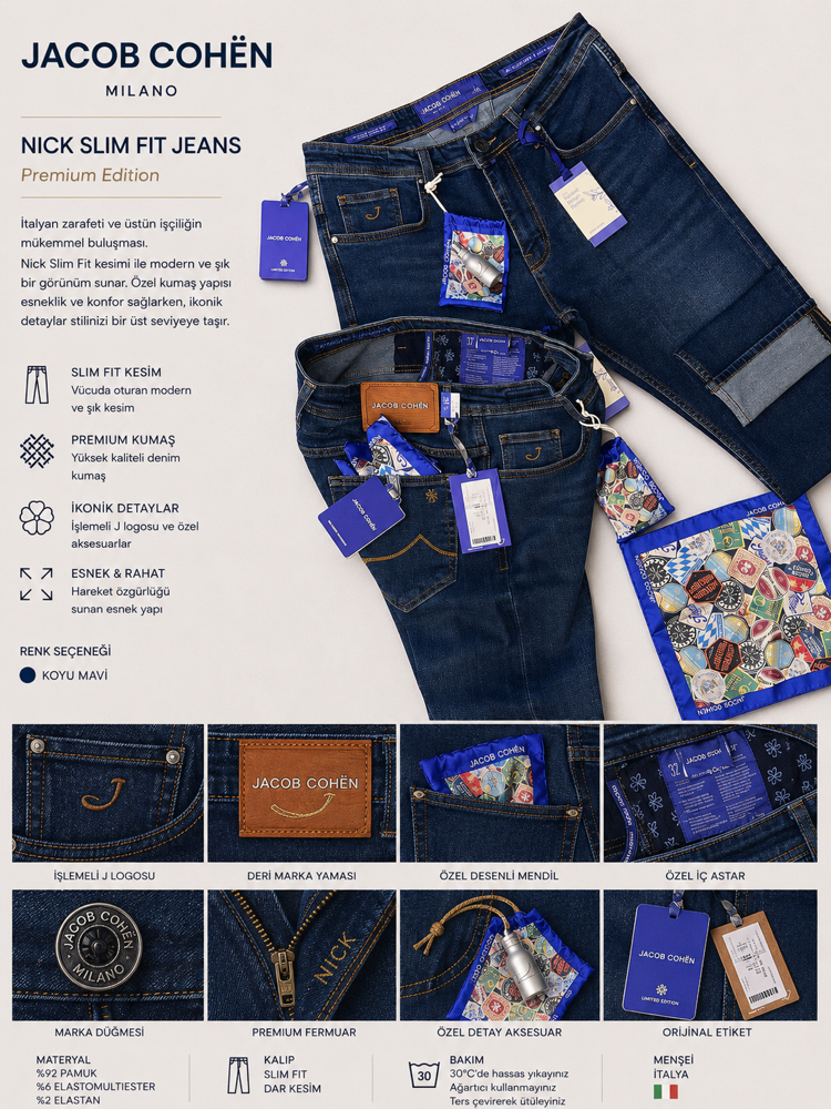 Yeni Sezon JACOB COHEN Yurtdışı Premium