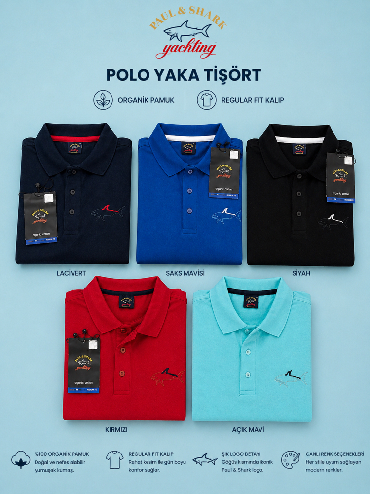 PAUL&SHARK Royal Club Premium Polo Yaka Kısa Kol