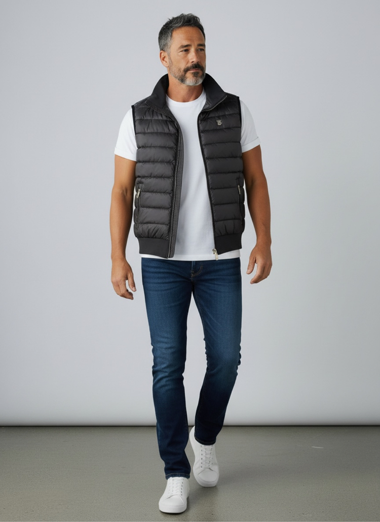 Yeni Sezon BURBERRY Sırt Dokuma Yelek