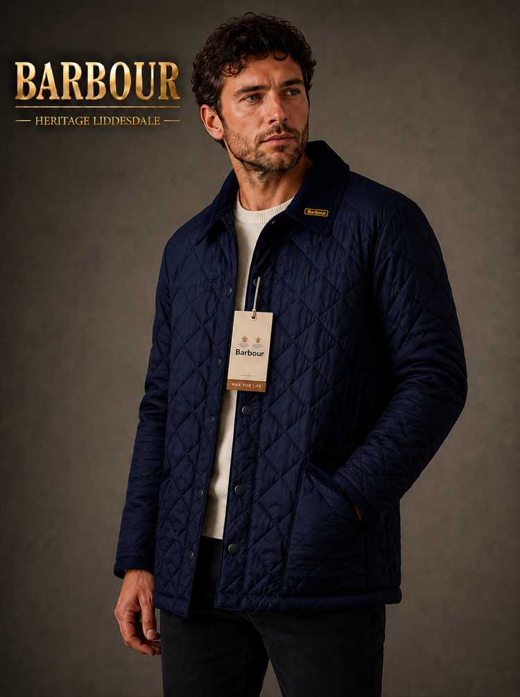 BARBOUR Heritage Kapitone Mont Yurtdışı Özel Ürün