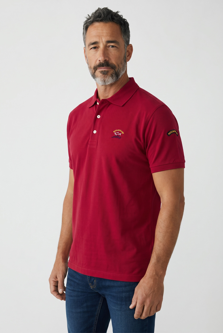 P&S SHARK Yacht Club Premium Polo Yaka Kısa Kol
