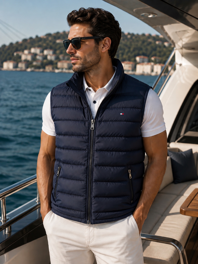 Yeni Sezon TOMMY Premium Lacivert Yelek