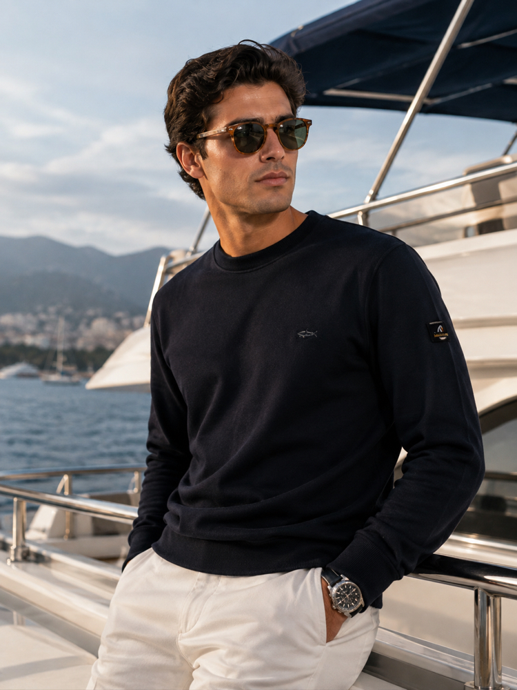 P&S Yacht Club Premium Selanik Dokuma Uzun Kol