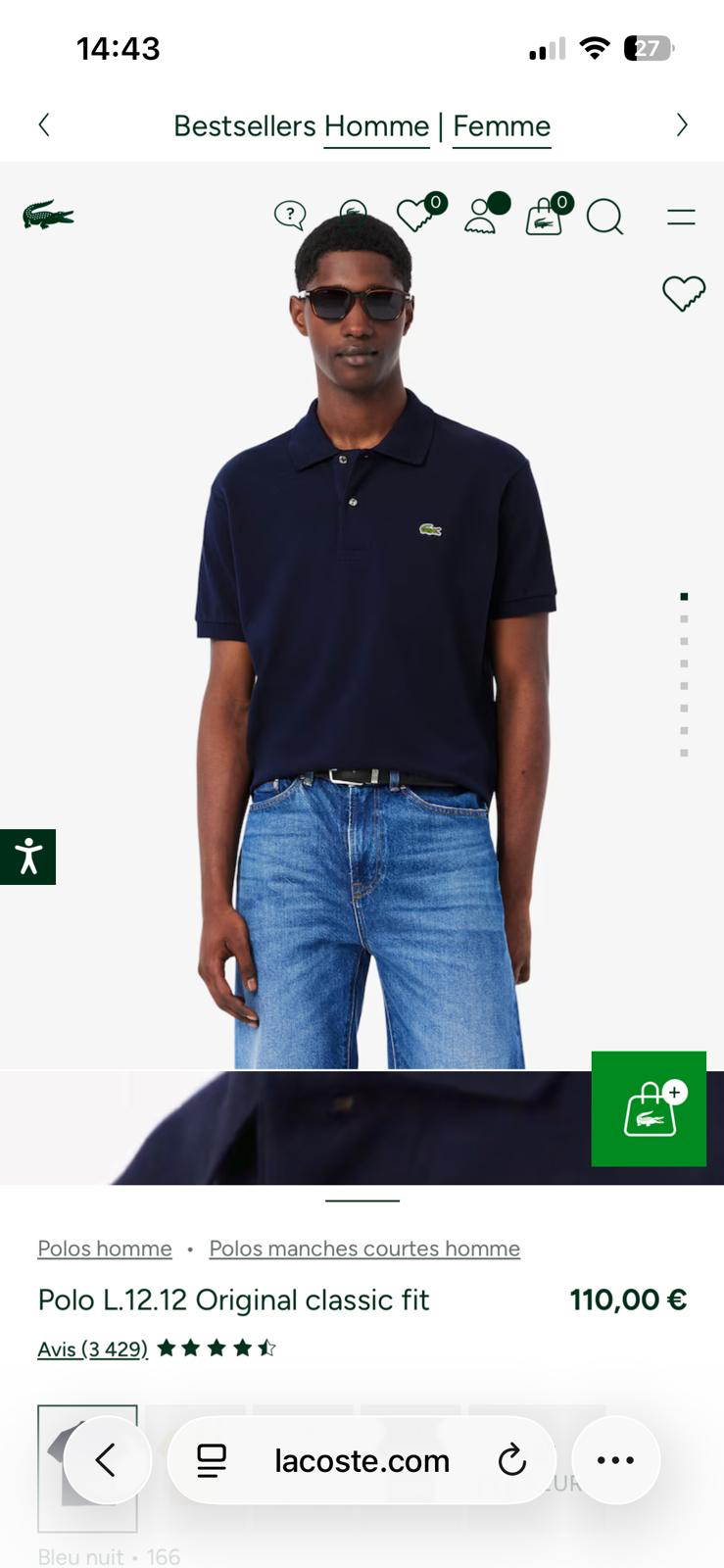 Yeni Sezon LACOST Yurtdışı Orjinal Polo Yaka 