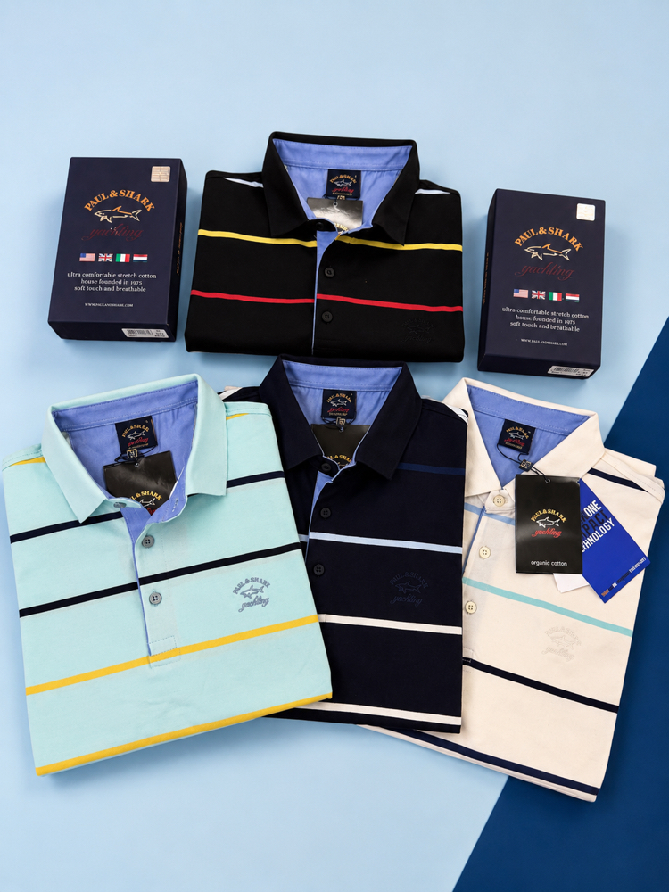 P&S SHARK Yacht Club Premium Polo Yaka Kısa Kol