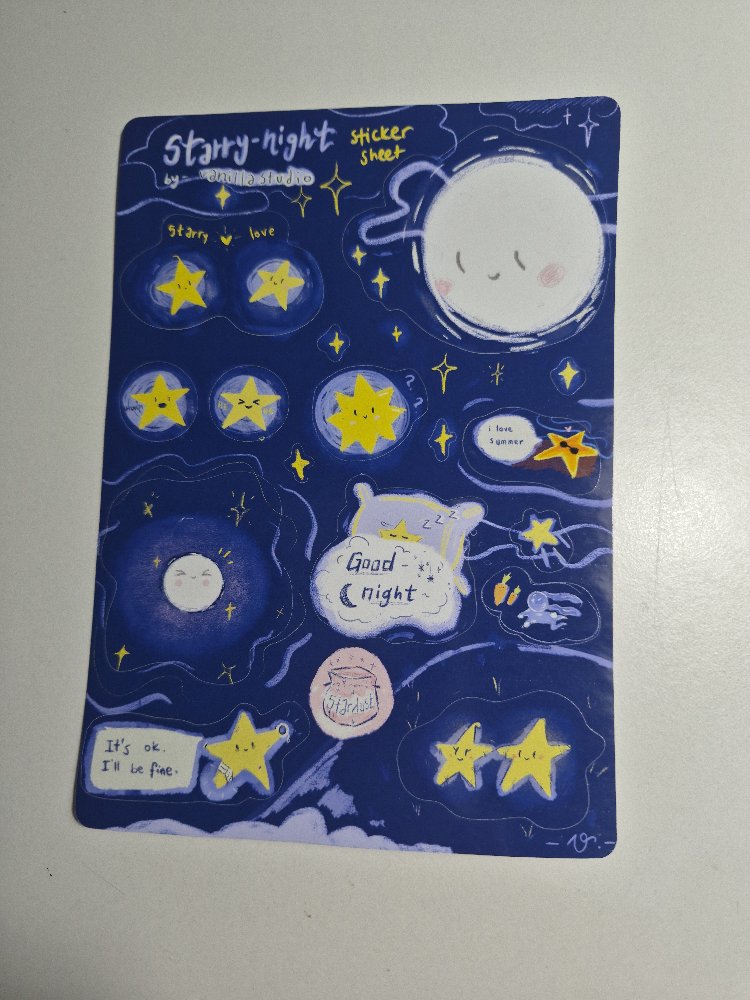 Starry-Night Sticker Sayfası