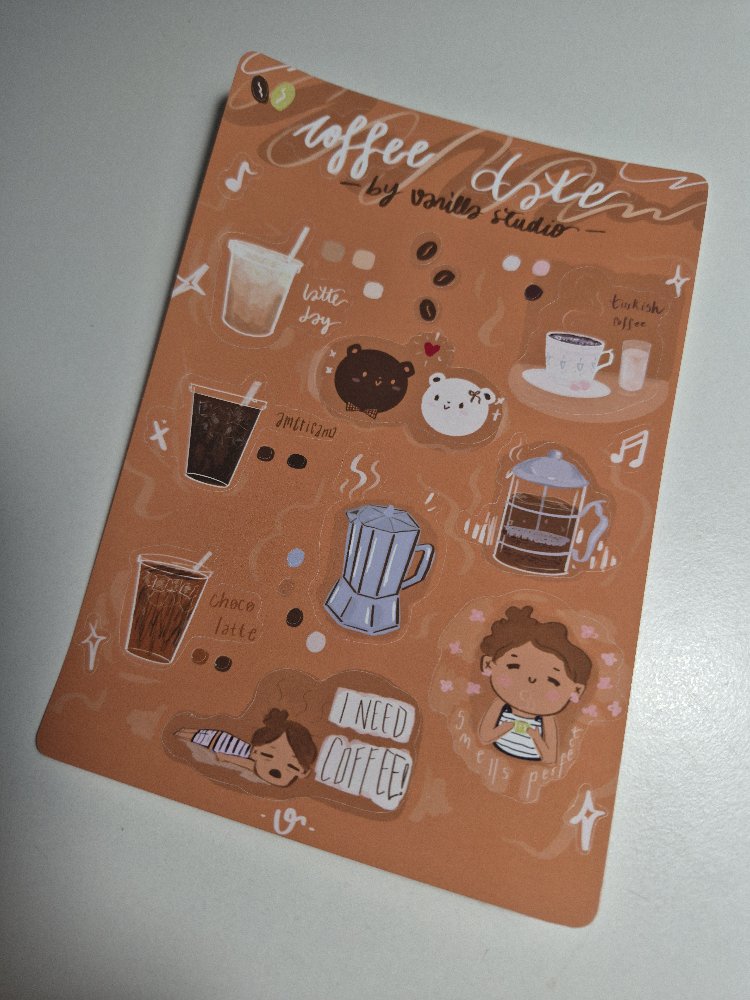 Coffee Date Sticker Sayfası
