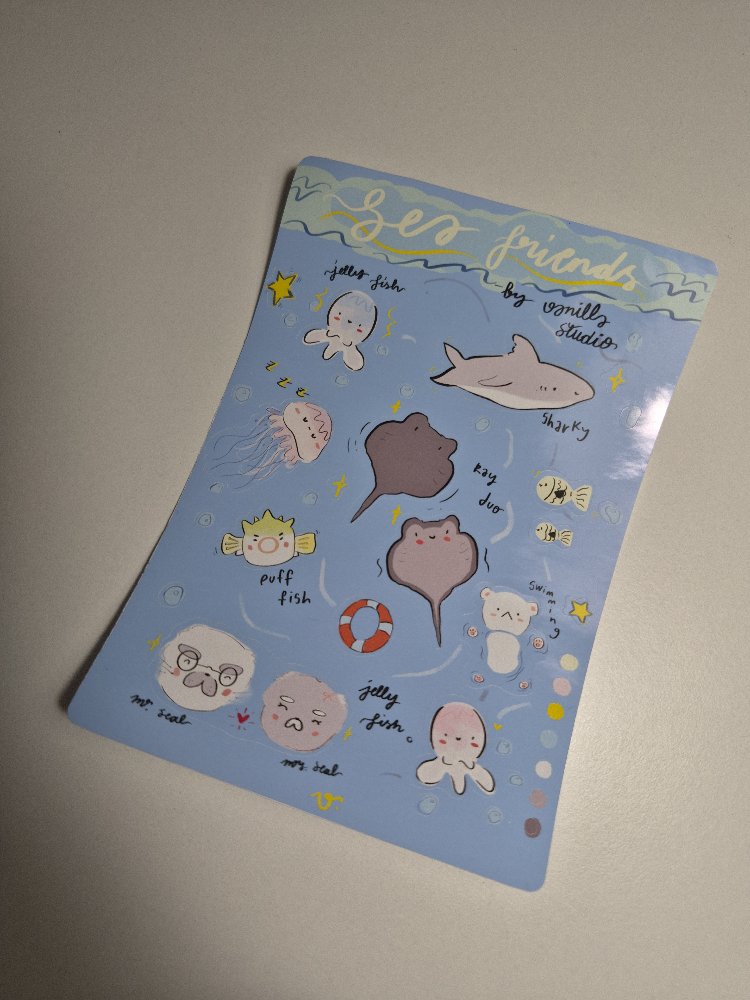 Sea Friends Sticker Sayfası