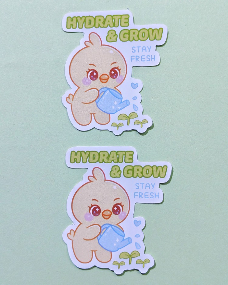 BbokAri Hydrate & Grow Sticker | Vanilya Çiçeği