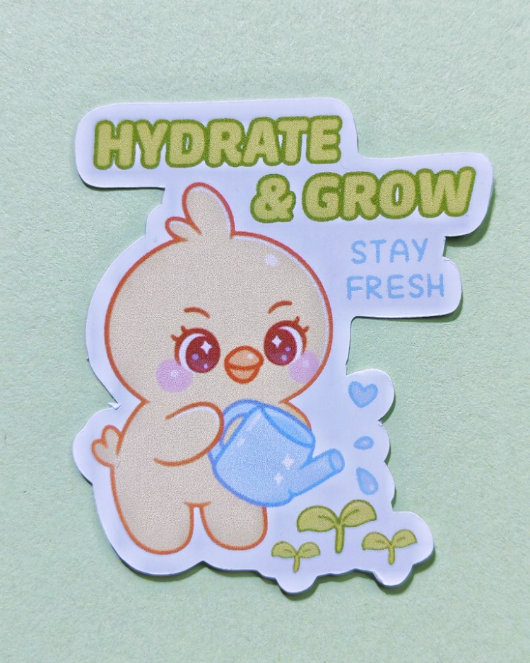 BbokAri Hydrate & Grow Sticker | Vanilya Çiçeği